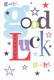 This cheerful good luck card instantly communicates encouragement, its words unfurling in a vibrant dance of blues, deep reds, lush greens, and rich violets across a clean white background. Letterforms twist and play, thoughtfully chosen to resonate with the creative energy so often found in Aldgate's community spirit. Whimsical stars-popping in navy, indigo, pastel lilac, and summery lime-scatter across the card, calling to mind the starlit evenings and open possibilities that define our neighbourhood's character. The card feels wonderfully smooth to the touch, echoing the satisfying texture of a freshly pressed envelope from a local Aldgate florist. There's an honest magic here, like slipping a card into a friend's hand outside Aldgate station before an interview, or cheering on a loved one about to cross a new threshold. Each detail, from the buoyant colours to the joyful font, radiates hopefulness and sincere support, wrapping every good luck wish in the warmth of neighbourly belief and the simple delight in seeing someone's dreams set sail within our vibrant London community.